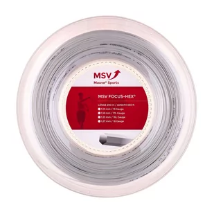 Naciąg do rakiety tenisowej MSV Focus Hex Soft biały szpula 200 m. 1,30 mm. - Tenis ziemny - miniaturka - grafika 1