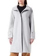 Płaszcze damskie - s.Oliver BLACK LABEL damski płaszcz z długim rękawem Płaszcz z długim, Jasnoszary, 50 - miniaturka - grafika 1