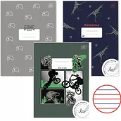 Zeszyty szkolne - INTER ZESZYT ZESZYTY A4 32 , 3 LINIA KOLOROWANA 3X - miniaturka - grafika 1