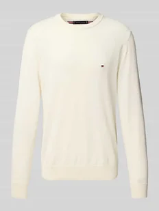 Sweter z dzianiny z prążkowanymi wykończeniami - Swetry męskie - miniaturka - grafika 1