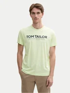 Koszulki męskie - Tom Tailor T-Shirt 1045940 Zielony Regular Fit - miniaturka - grafika 1