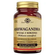 Suplementy naturalne - Solgar Ashwagandha wyciąg z korzenia 60 kapsułek roślinnych - miniaturka - grafika 1