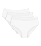 Majtki damskie - MAJTKI DAMSKIE FIGI białe z koronką SLOGGI Feel of Modal Midi 3P Trzypak XS - miniaturka - grafika 1