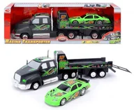 Samochody i pojazdy dla dzieci - DICKIE 3413417 Transporter z autem wyścigowym - miniaturka - grafika 1
