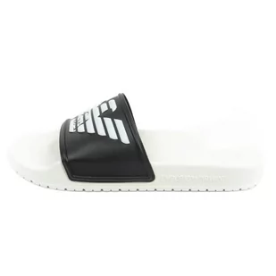 Klapki Emporio Armani XVPS04D 850 czarne - Klapki i japonki męskie - miniaturka - grafika 1