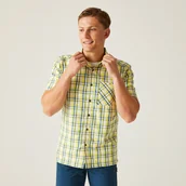 Koszule męskie - Regatta Męska koszula z krótkim rękawem Mindano VIII Zielony, Cotton, Rozmiar: M - miniaturka - grafika 1