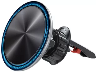 Joyroom samochodowy uchwyt magnetyczny bezprzewodowa indukcyjna ładowarka Qi 15W (kompatybilna z MagSafe do iPhone) na kratkę nawiewu srebrny (JR-ZS290) - Uchwyty samochodowe do telefonów - miniaturka - grafika 1