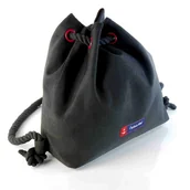 Plecaki worki - Plecak Plażowy Worek Marynarski Captain Mike® Czarny - miniaturka - grafika 1