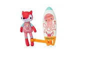 Zabawki do kąpieli - LILLIPUTIENS Magiczna przytulanka do kąpieli surfer Lisiczka Alice 12 m+ - miniaturka - grafika 1