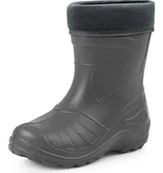 Buty dla dziewczynek - Ladeheid Kalosze dziecięce, lekkie jak piórko i wodoodporne, z tworzywa EVA, kalosze z podszewką, KL050, szary (Graphite), 28 EU - miniaturka - grafika 1