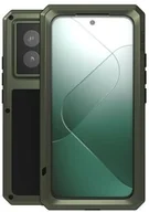 Etui i futerały do telefonów - LOVE MEI Etui Pancerne + szkło Powerful do Xiaomi 14, zielone - miniaturka - grafika 1