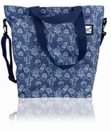 Torebki damskie - Torba Damska shopper Jeansowa denim Kaktusy Duża - miniaturka - grafika 1