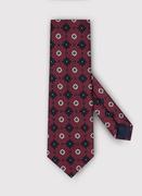 Krawaty i muchy męskie - Krawat męski w kolorze bordowym w oryginalny wzór - miniaturka - grafika 1