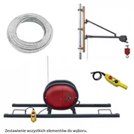 Wciągarki - DESDEA Napęd wciągarki przykręcana 325/30m + szyna H - do wyboru sterowanie ręczne, lina, ramię robocze z masztem 08179942 - miniaturka - grafika 1