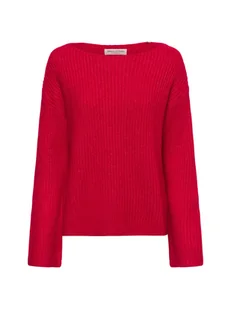 Marc O'Polo Sweter damski z dzianiny Kobiety Wełna czerwony marmurkowy, S - Swetry damskie - miniaturka - grafika 1
