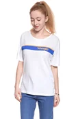 Koszulki i topy damskie - WRANGLER T SHIRT DAMSKI B&Y TRUCKER TEE WHITE W724LG412 112130927 - Wrangler - miniaturka - grafika 1