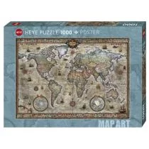 Heye Puzzle 1000 elementów. Mapa - Puzzle - miniaturka - grafika 1