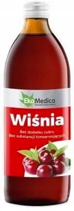 EkaMedica Sok z wiśni 100% bez cukru 500ml - Soki i napoje niegazowane - miniaturka - grafika 1