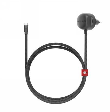 Twelve South PowerCord EU - ładowarka sieciowa 30W z kablem USB-C 1,2m slate