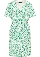 Sukienki - faina Sukienka damska, zielono-biała, XL, Zielony biały, XL - miniaturka - grafika 1