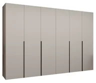 Szafy - Szafa uchylna otwierana ALICANTE 1 300 wys. 202 cm Kaszmir + u. Czarny - miniaturka - grafika 1