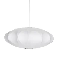 Lampy sufitowe - Eliptyczna lampa wisząca SILK ST-2334-60 Step elipsa zwis biały - miniaturka - grafika 1