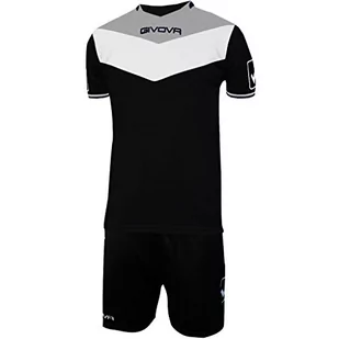 Givova, kit pole do gry, czarny/szary, przezroczysty, 2XS - Zestawy męskiej odzieży sportowej - miniaturka - grafika 1
