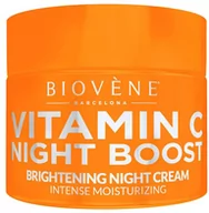 Kremy do twarzy - Krem do twarzy Biovene Vitamin C Night Boost Brightening Night Cream Intense Moisturizing 50 ml (8436575095011) - miniaturka - grafika 1