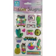 Zabawki kreatywne - Stnux Naklejki rainbow hologram - Summer - miniaturka - grafika 1