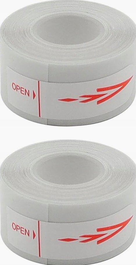 TAŚMA TERMICZNA 15MM 4M PRZEZROCZYSTA ETYKIETA PAPIER BEZPIECZNA ODPORNA