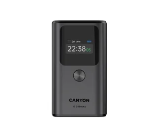Canyon OnPower 130 TFT 10000mAh PD 30W Grafitowy - Powerbanki - miniaturka - grafika 1