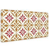 Podkładki na biurko - Mata z nadrukiem na biurko Kwiecisty wzór 100x50 cm, Dywanomat - miniaturka - grafika 1