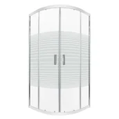 Kabiny prysznicowe - Kabina prysznicowa półokrągła 90x90 Madera Kerra - miniaturka - grafika 1