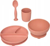 Miseczki i talerzyki dla dzieci - Atmosphera Zestaw obiadowy dla dzieci z przyssawkami, 4 elementy - miniaturka - grafika 1