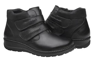 Botki AXEL Comfort 4379 Czarne H na 2-rzepy Kosela Medic 9379 na haluksy - Botki damskie - miniaturka - grafika 2