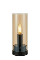 Lampy stojące - Lampa Stołowa Post 108719 1Xe14 Czarna - miniaturka - grafika 1