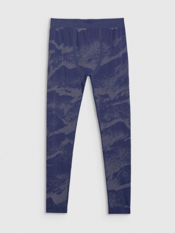 Bielizna termoaktywna bezszwowa (dół) męska 4F 4FWAW25USEAM228-32A Niebieski L/XL