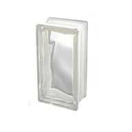 Cegły, pustaki, bloki - SEVES GLASSBLOCK Pustak Luksfer połówka bezbarwny Chmura 1909W - miniaturka - grafika 1