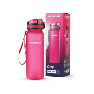 Butelka filtrująca City 800 ml różowa - Butelki filtrujące - miniaturka - grafika 1