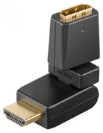 Akcesoria do nagłośnienia - IMG Stage Line HDMA-300W Przejściówka HDMI, obracana (2 x 180°) HDMA-300W - miniaturka - grafika 1