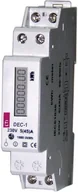 Liczniki energii elektrycznej - ETI polam Licznik energii elektrycznej 1-fazowy 5A 230V AC IP20 DEC-1 004804050 004804050 - miniaturka - grafika 1