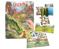 Zabawki kreatywne - Zestaw DINO WORLD DINOZAUR Książeczka z naklejkami - miniaturka - grafika 1