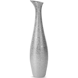 Wazon EUROFIRANY Riso 15 x 60 cm Srebrny - Wazony i flakony - miniaturka - grafika 1