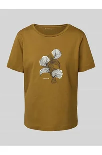 T-shirt o kroju regular fit z czystej bawełny - Tom Tailor - Koszulki i topy damskie - miniaturka - grafika 1