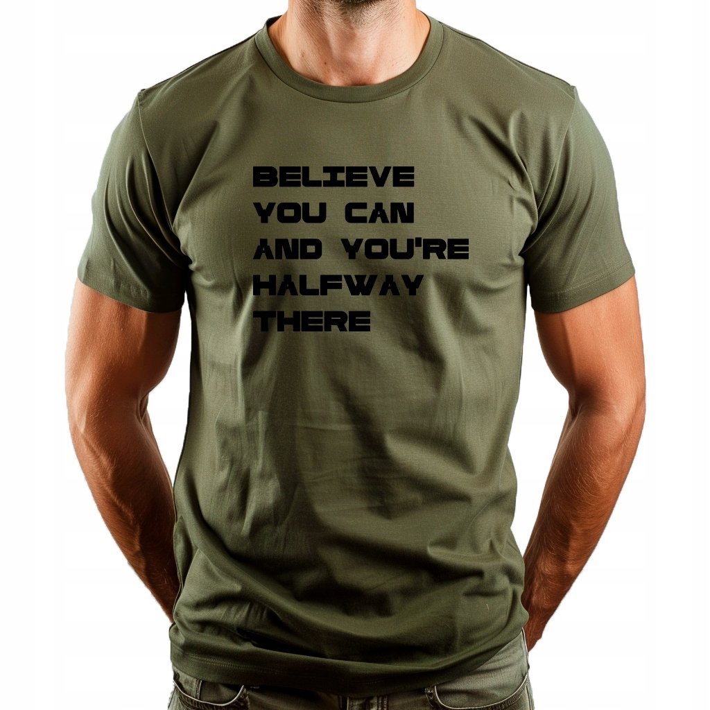 T-Shirt z napisem Bawełna M