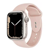 Akcesoria do smartwatchy - Apple Crong Pasek Crong Liquid Band do Watch 42/44 mm piaskowy róż CRG-44LQB-PSN - miniaturka - grafika 1