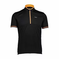 Koszulki męskie - CMP CMP Męski T-shirt Bike's Dry Function T-shirt czarny/pomarańczowy. M 30C7347 - miniaturka - grafika 1