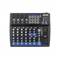 Inne akcesoria dla DJ - Gemini Sound GEM-12USB Compact 12 Channel Bluetooth Mixer - USB Playback (Black) GEM-12USB - miniaturka - grafika 1