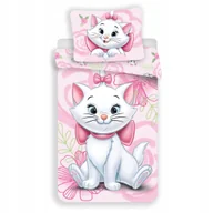 Pościel dla dzieci - Pościel Dziecięca Kotka Marie 140x200 cm Różowa Kokardka - miniaturka - grafika 1