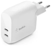 Ładowarki do telefonów - Belkin 2x USB C, Power Delivery, 40W, biała - miniaturka - grafika 1
